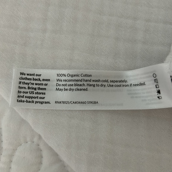 Eileen Fisher Gauzy White Top Size S/P - Picture 4 of 4